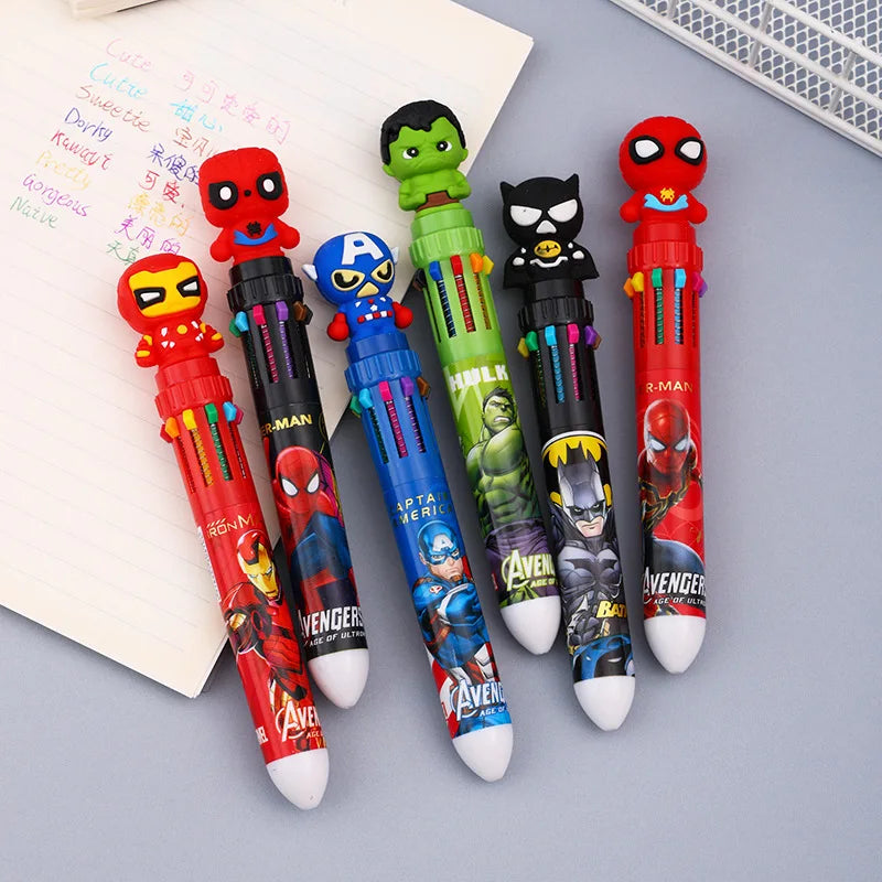Avengers Spider-Man 10-Color Ballpoint Pens - Image 6
