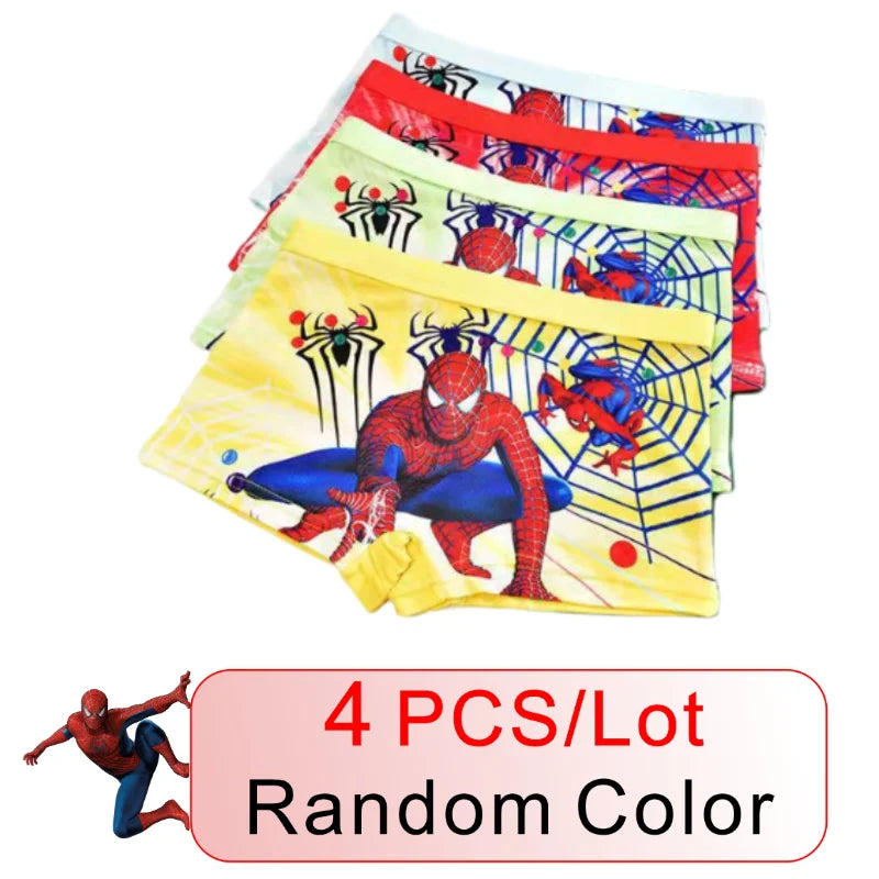 Children’s Spider-Man & Frozen Cartoon Boxer Briefs - Image 9