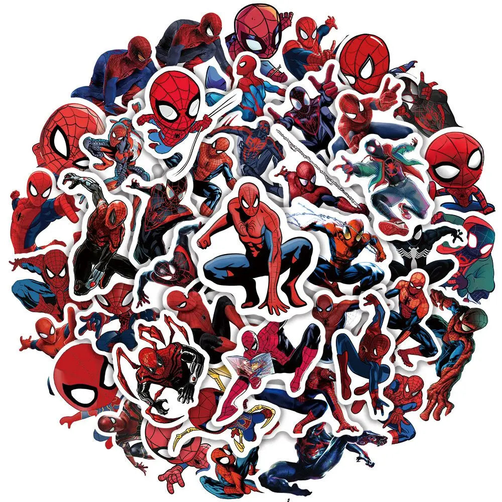 10/50PCS Disney Super Hero Spider-Man Stickers - Image 4