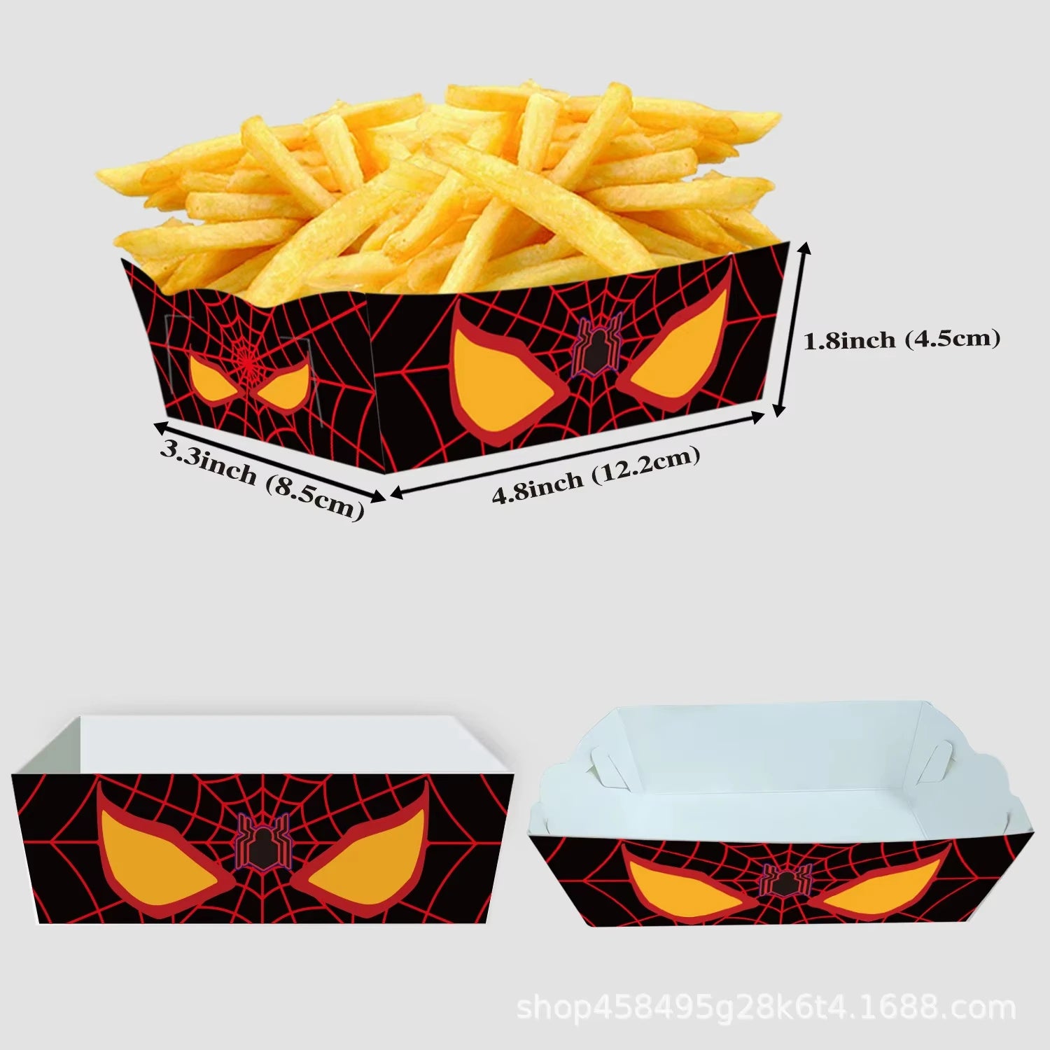 12/24pcs Marvel Spider-Man Paper Snack Boxes - Image 3